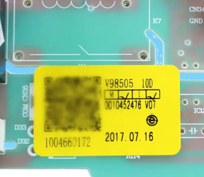 Placa de controlo da unidade interior do ar condicionado Haier 0010452476