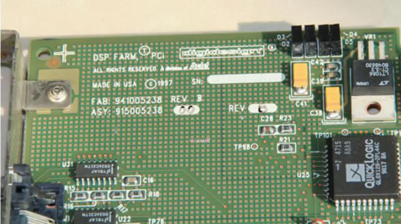 Placa DSP FARM da Digidesign 9410005238 REV B PCI Placa de som