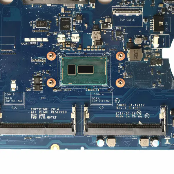 Dell Latitude E5550 ZAM80 LA-A911P Rev:1.0 I7-5600U Placa-mãe