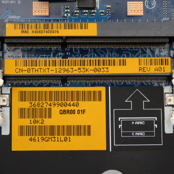 Placa-mãe Dell Alien-ware M17x R4 LA-8341P CN-0THTXT