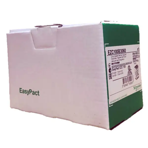 Disjuntor em caixa moldada de 3 pólos Easypact EZC100B 3P60A