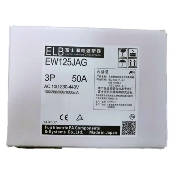 Fuji Disjuntor EW125JAG 3P 60A 15~125A