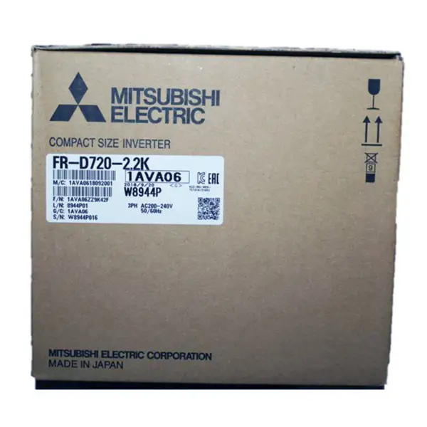 fabricado no Japão Mitsubishi FR-D720-165-NA FR-D700 Série VFD
