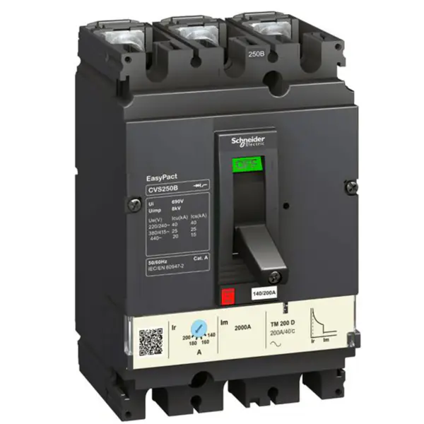 Disjuntor schneider EasyPact CVS250B LV525302