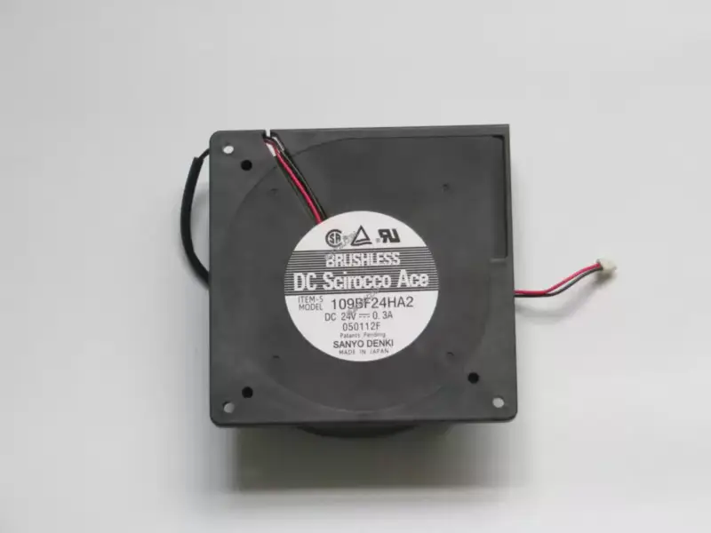 Ventilador de arrefecimento Sanyo 109BF24HA2 24V 0.3A 2wires