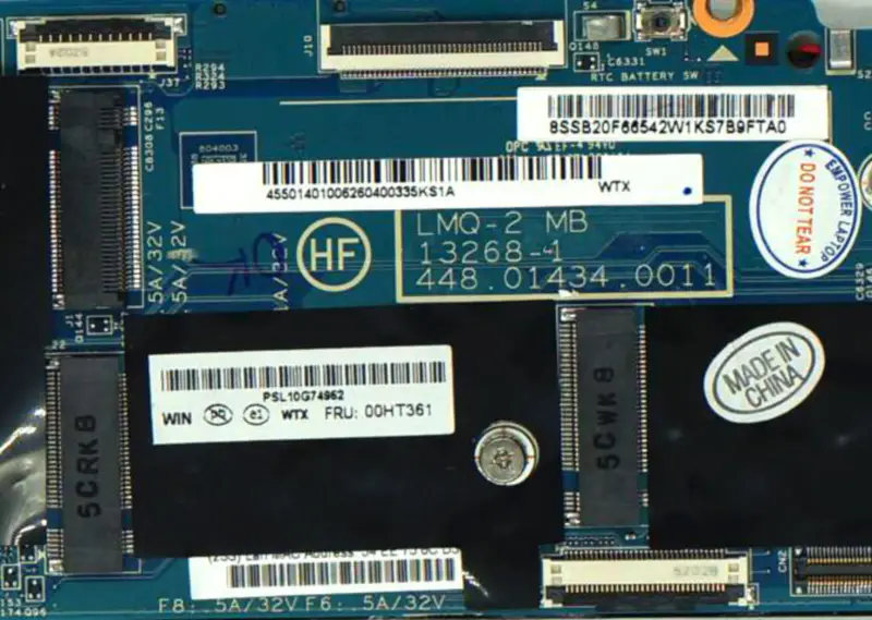 Placa-mãe Lenovo X1 Carbon LMQ-2 13268-1 com i7-5600U 8G