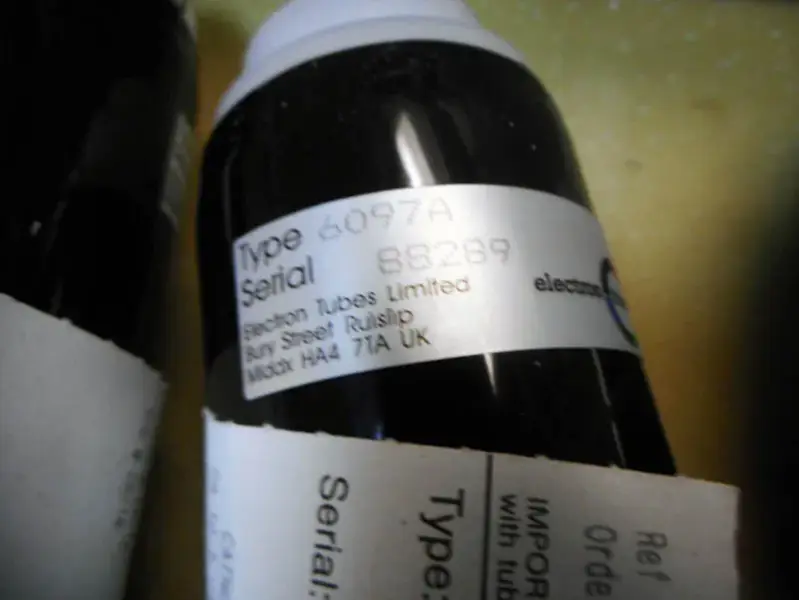 TUBOS DE ELECTRÕES 6097A