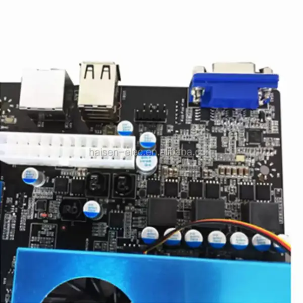 BTC IC6S Placa-mãe 8 ranhuras para placas gráficas PCI Express 8 a 16x ranhuras VGA USB2.0 SATA3.0 1000Mbps LAN Placa-mãe