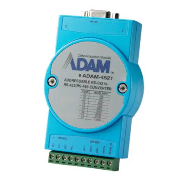 Conversor isolado endereçável RS-422/485 para RS-232 Advantech ADAM-4521-AE