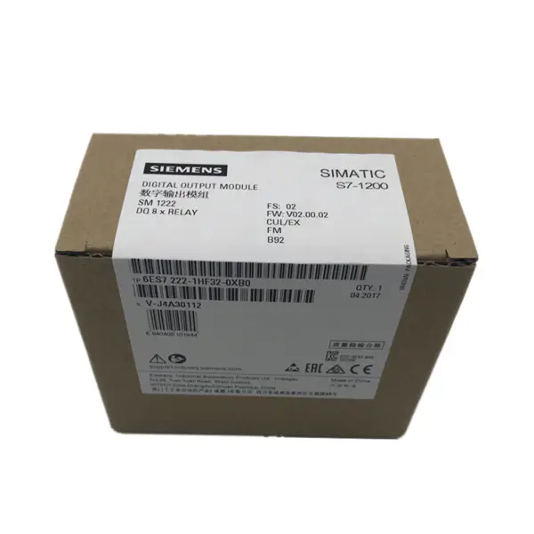 Módulo PLC Siemens 6ES7222-1HF32-0XB0 SIMATIC S7-1200 Saída digital SM 1222, 8 DO relé 2 A