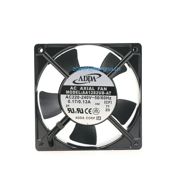 ADDA AA1282UB-AT Ventilador CA com rolamento de esferas Série AA 2700 RPM 120 x 120 x 38 mm 111,9 CFM 220-240 V