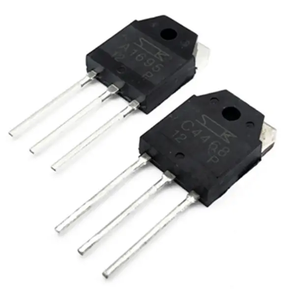 Tubos de alimentação áudio Componente eletrónico IC Chip A1695 C4468 2SA1695 2SC4468 TRANS PNP 140V 10A TO3P