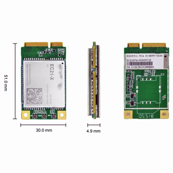 Módulo LTE Cat 1 EC21 Mini PCIe Módulos de comunicação sem fios 4G IOT EC21-E-MINIPCIE EC21EFA-MINIPCIE