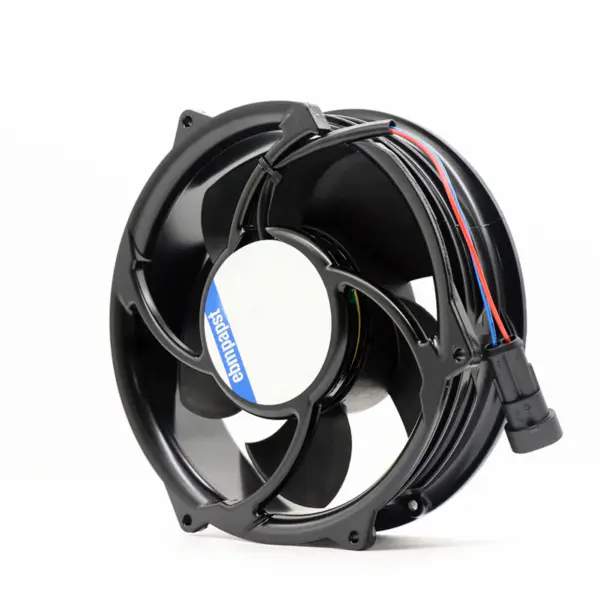 Ventilador tubo-axial com rolamento de esferas 6314H 172x51mm 24VDC 321CFM 31W 58dBA 5000RPM original e autêntico da Alemanha