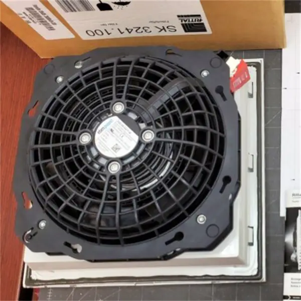 Ebmpapst SK.3241.100 255*255*107mm 230VAC 0,26/0,24A 50/60HZ 46W 230m3/h IP54 Ventilador com filtro