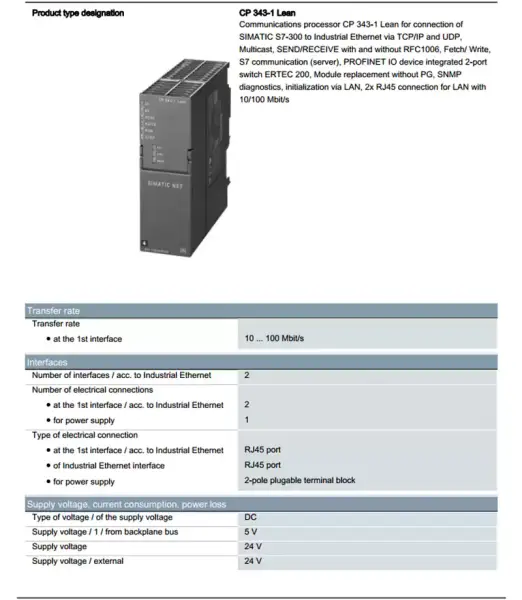 Siemens 6GK1503-2CA00 6GK15032CA00