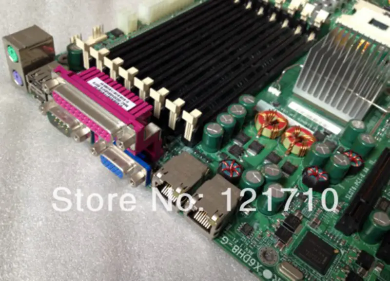 SUPER workstation e placa de servidor Supermicro X6DH8-G REV 1.21 placa-mãe industrial dual XEON 604 socket