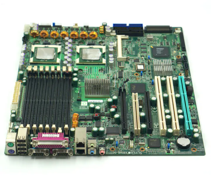 Placa-mãe industrial para estação de trabalho SUPER X6DA8-G2 REV 3.00 com tomada dual xeon 604 e interface raid scsi de 68 pinos