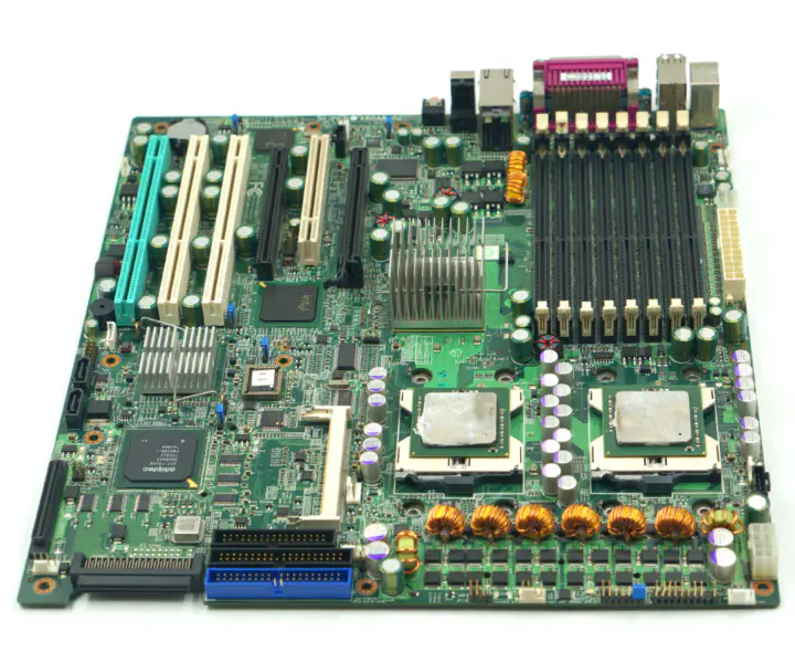 Placa-mãe industrial para estação de trabalho SUPER X6DA8-G2 REV 3.00 com tomada dual xeon 604 e interface raid scsi de 68 pinos