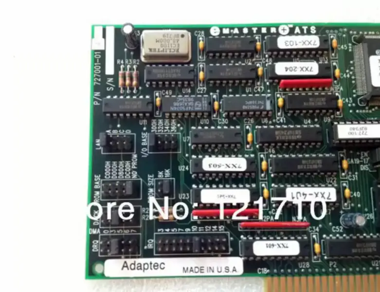 Placa Adaptec Interface Adaptec EMASTER ATS ISA Controlador de rede 727001-0104 placa-mãe industrial