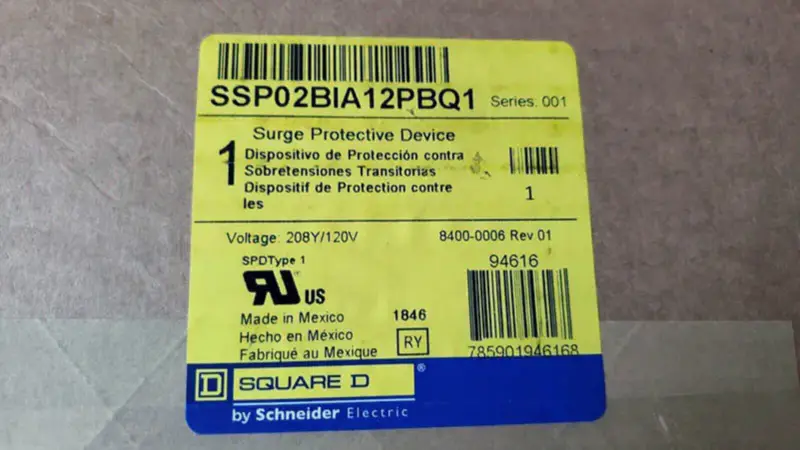 Schneider SSP02BIA12PBQ1 DISPOSITIVO DE PROTECÇÃO CONTRA SURTOS