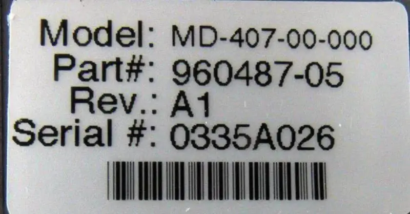 TÉCNICAS DE CONTROLO MD-407-00-000