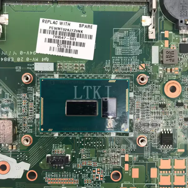 Placa-mãe HP 856227-001 856227-501 856227-601 I7-6500U 940MX 2GB DAG34AMB6D0