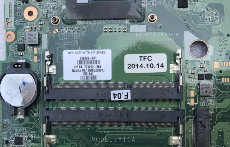 HP 766592-501 766592-601 766592-001 DAY11AMB6E0 com placa-mãe i7-4510U
