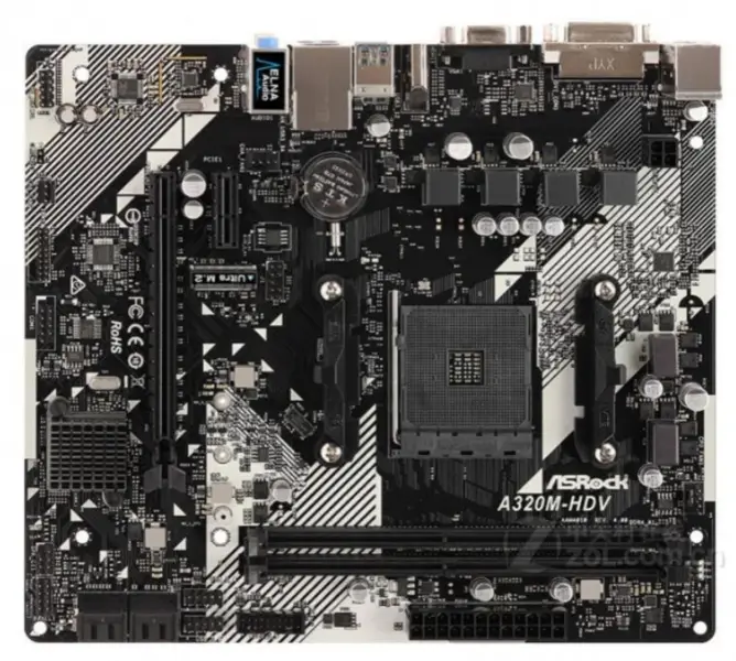 Placa-mãe ASRock A320M HDV R4.0 AMD A320 DDR4 Micro-ATX