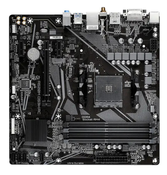 Placa-mãe GIGABYTE GA A520M DS3H AC Socket AM4