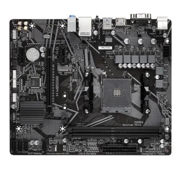 Placa-mãe Gigabyte GA B550M H AMD B550 AM4 DDR4