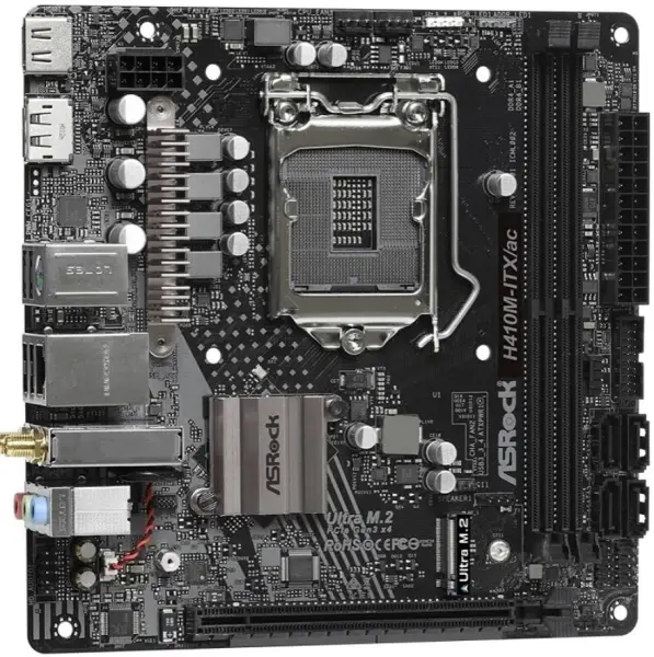 Placa-mãe ASRock H410M-ITX/ac LGA1200 DDR4