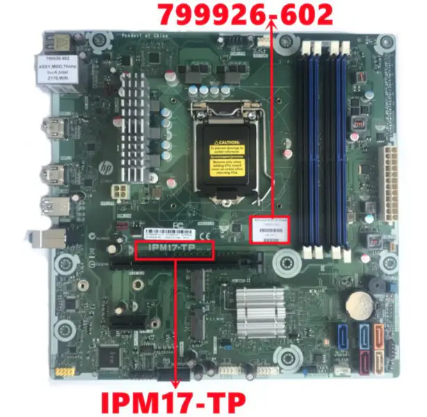 Placa-mãe HP IPM17-TP 799926-602 799926-002 799926-502