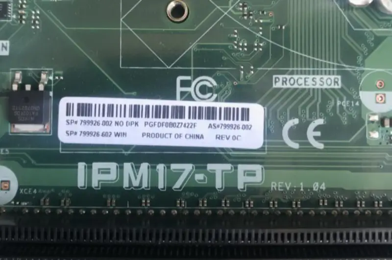 Placa-mãe HP IPM17-TP 799926-602 799926-002 799926-502
