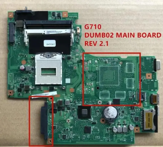 Placa-mãe Lenovo G710 DUMB02 REV 2.1