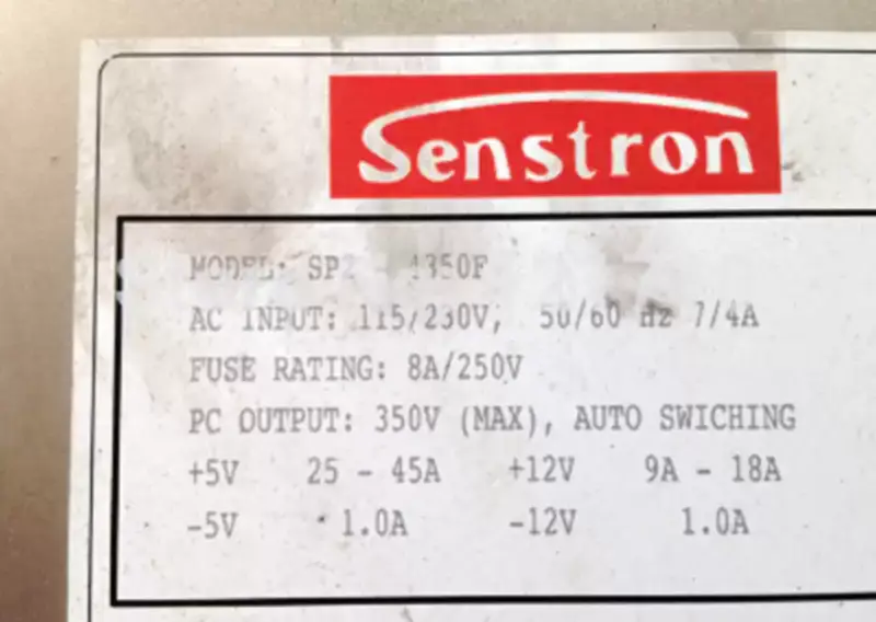 Fonte de alimentação ZIPPY Senstron SP2-4350F 350W Interface AT placa-mãe industrial