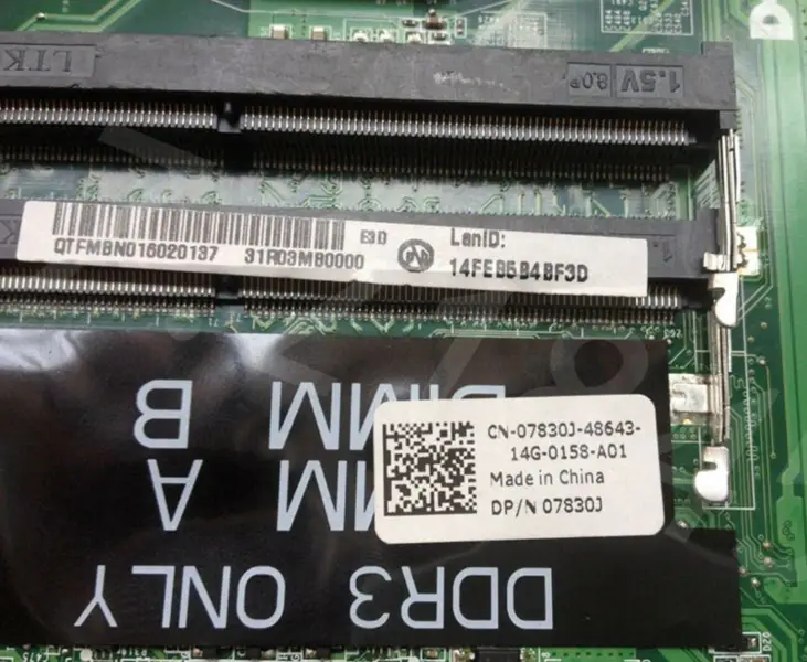 Placa-mãe Dell 07830J DA0R03MB6E0