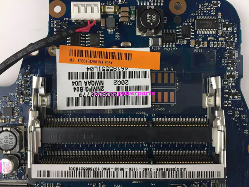 Toshiba K0001042 Toshiba Satellite 660 665 Intel Motherboard Placa-mãe ATX