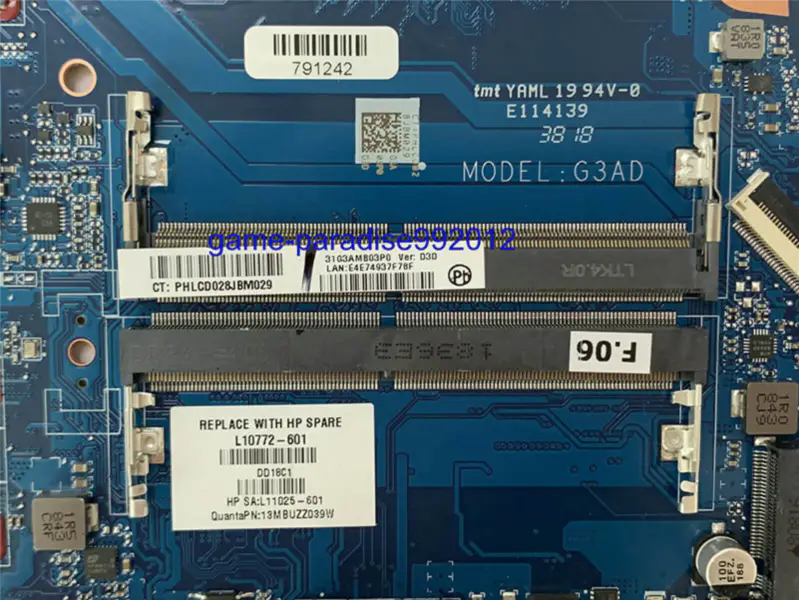 Placa-mãe HP L10772-601