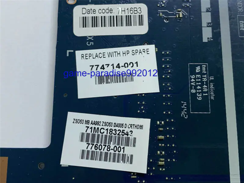 Placa-mãe HP 774714-001