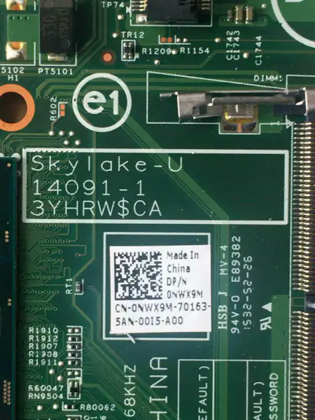 Placa-mãe Dell 0NWX9M