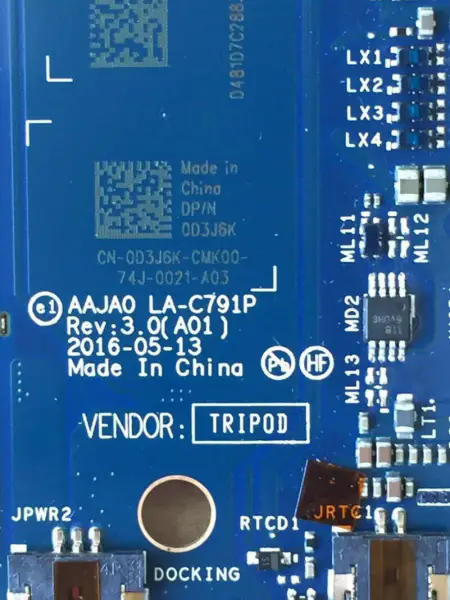 Placa-mãe Dell LA-C791P