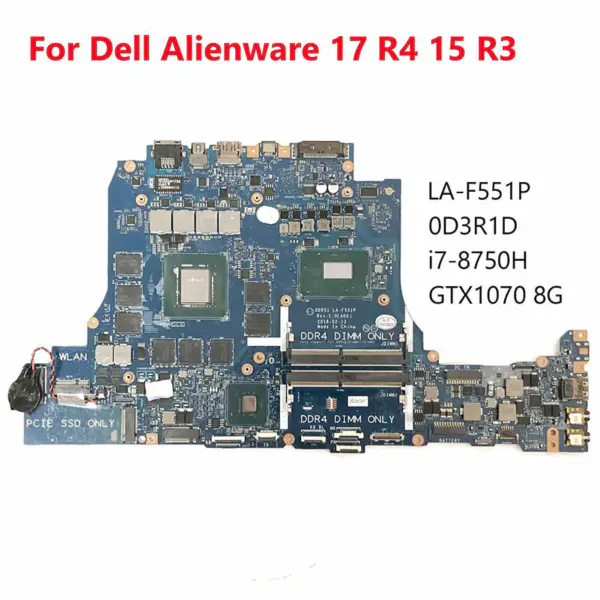 Placa-mãe Dell DD3R1D3R1D0D3R1D LA-F551P