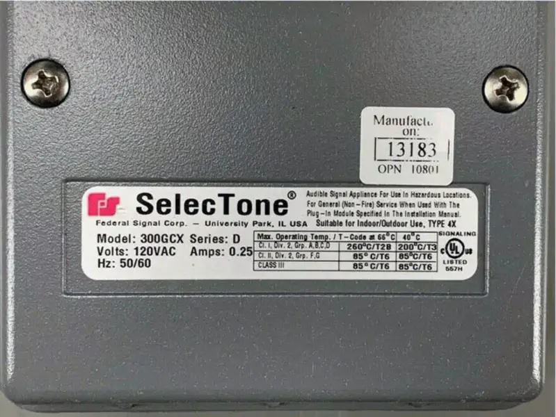 Sinal Federal 300GCX-120