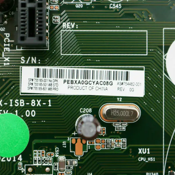 Placa-mãe HP 754482-001 202 G2 FX-ISB-8X-1 H81