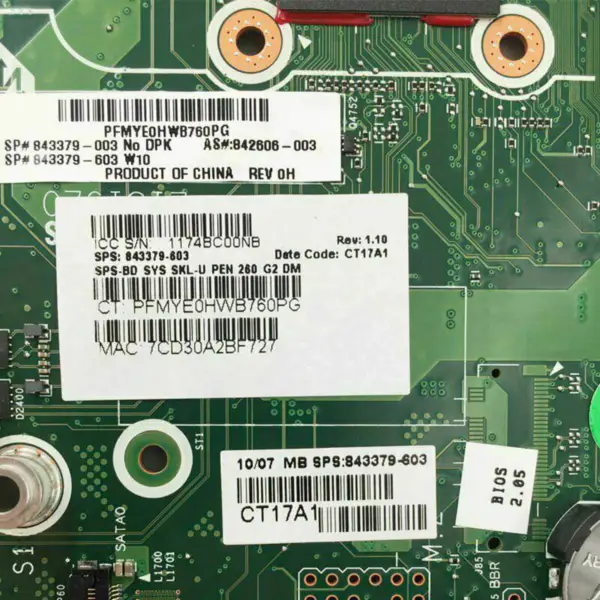 Placa-mãe HP 842606-003