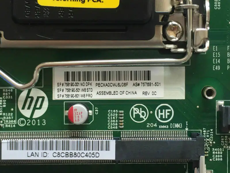 Placa-mãe HP 757881-501