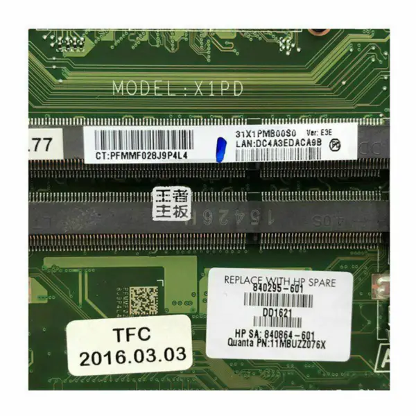 Placa-mãe HP 840295-601