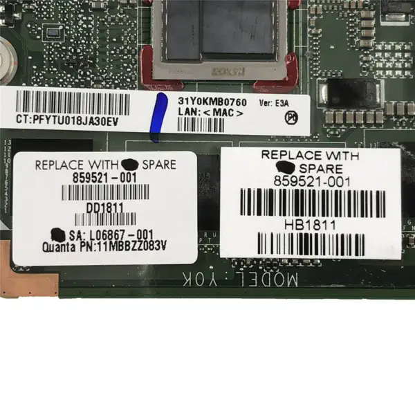 Placa-mãe HP 829521-001