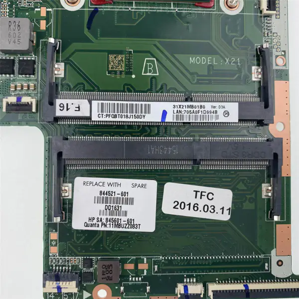 Placa-mãe HP 15-AB 15Z-AB 17-G AMD 844521-001 844521-601 DA0X21MB6D0